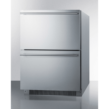 2-Drawer Fridge Front Angle